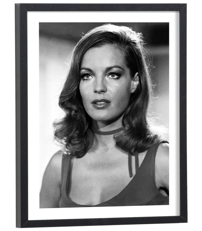 Tableau Romy Schneider noir et blanc