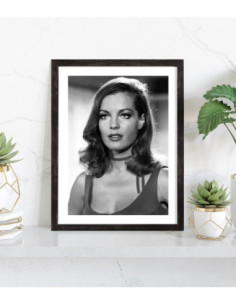 Tableau Romy Schneider noir et blanc 2