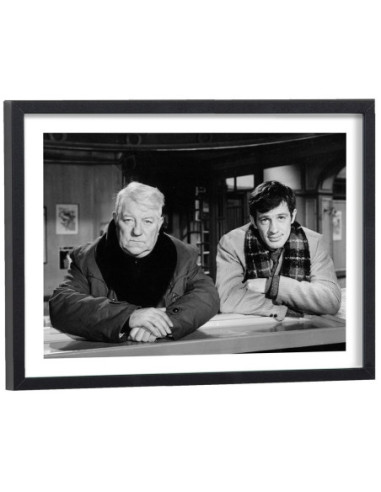 Affiche film un singe en hiver - Jean Gabin et Belmondo