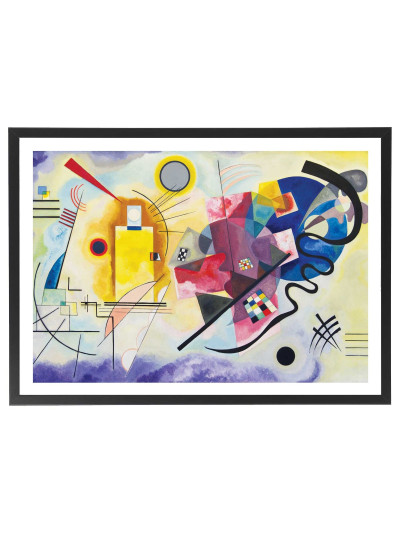 Tableau Kandinsky jaune rouge bleu