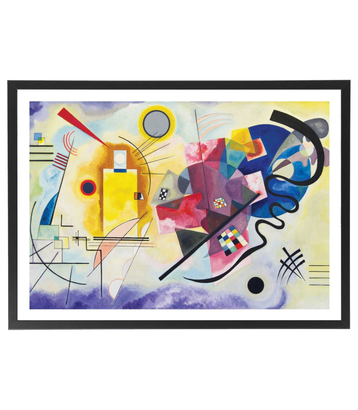 Tableau Kandinsky jaune rouge bleu