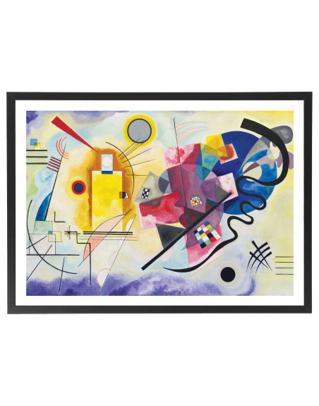 Tableau Kandinsky jaune rouge bleu