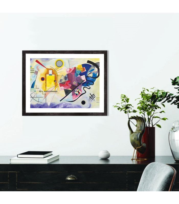  Affiche Jaune rouge bleu Kandinsky