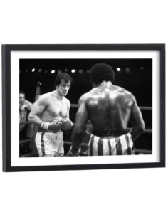 Affiche film Rocky noir et blanc