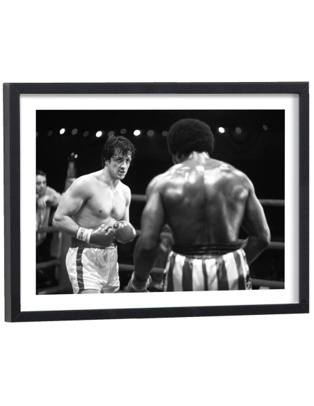 Affiche film Rocky noir et blanc Affiche film Rocky noir et blanc