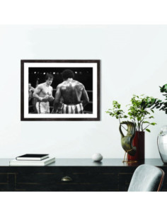 Affiche film Rocky noir et blanc 2