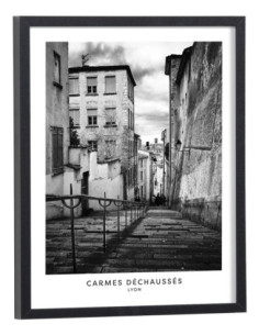 Tableau Lyon noir et blanc