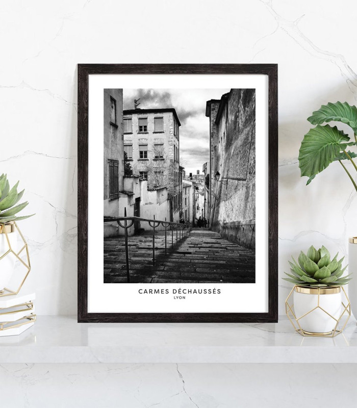  Affiche Lyon noir et blanc