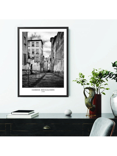  Affiche Lyon noir et blanc
