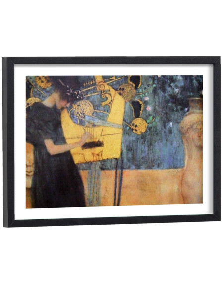 Tableau reproduction Klimt Musique