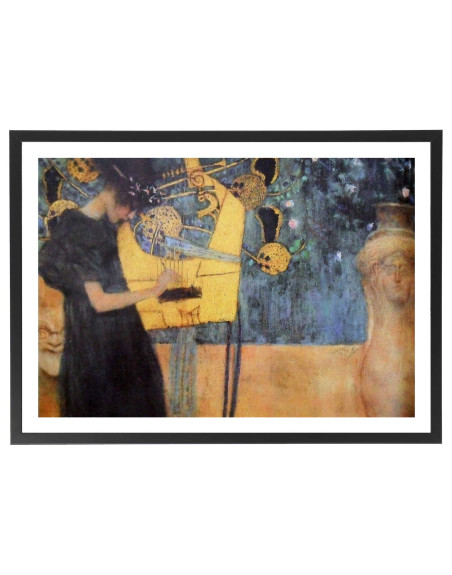 Tableau Klimt Musique reproduction