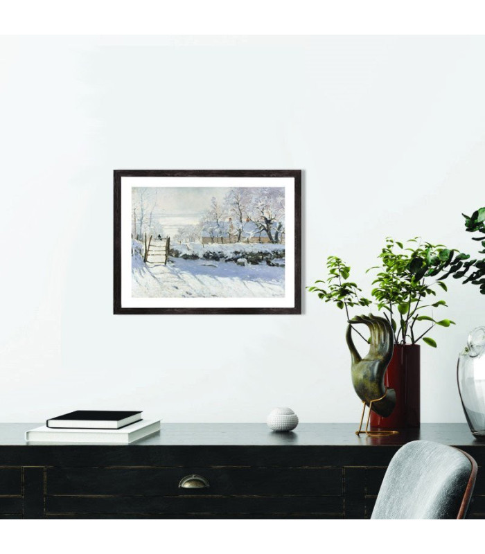  Affiche reproduction Tableau Claude Monet La pie