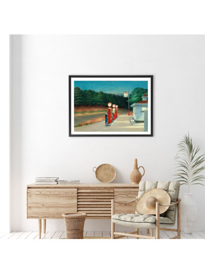  Affiche Edward Hopper Station service