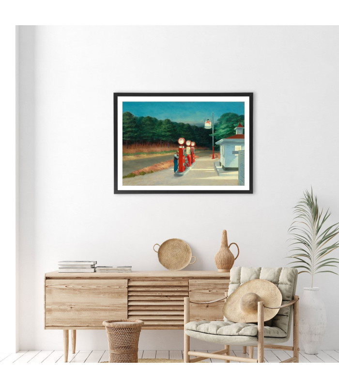  Affiche Edward Hopper Station service