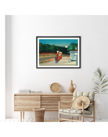  Affiche Edward Hopper Station service