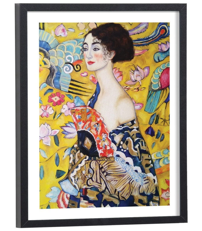Tableau Gustav Klimt La dame à l'éventail