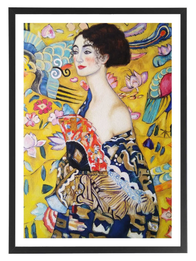 Tableau Gustav Klimt La dame à l'éventail
