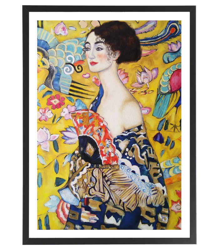 Tableau Gustav Klimt La dame à l'éventail