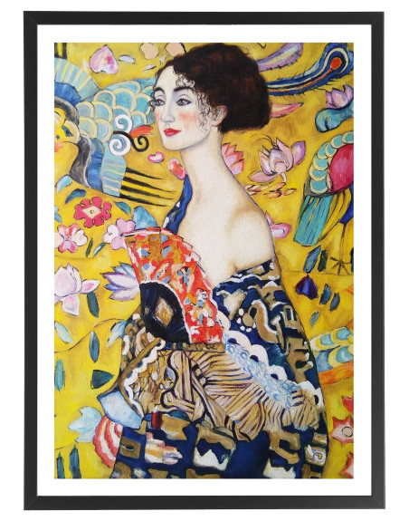 Tableau Gustav Klimt La dame à l'éventail