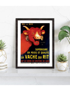 Affiche publicité La vache qui rit vintage 2