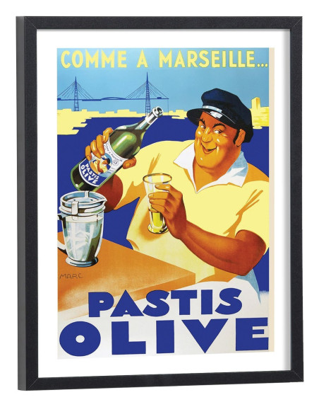 affiche publicitaire pastis vintage