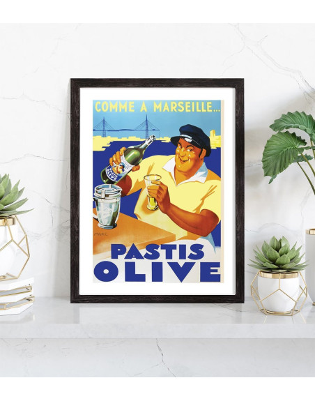  tableau publicité pastis ancien