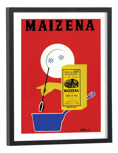 Affiche publicitaire Maizena vintage