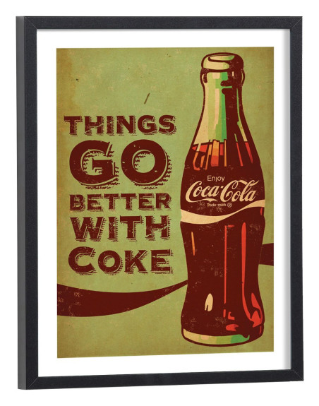 Affiche pub coca cola ancienne