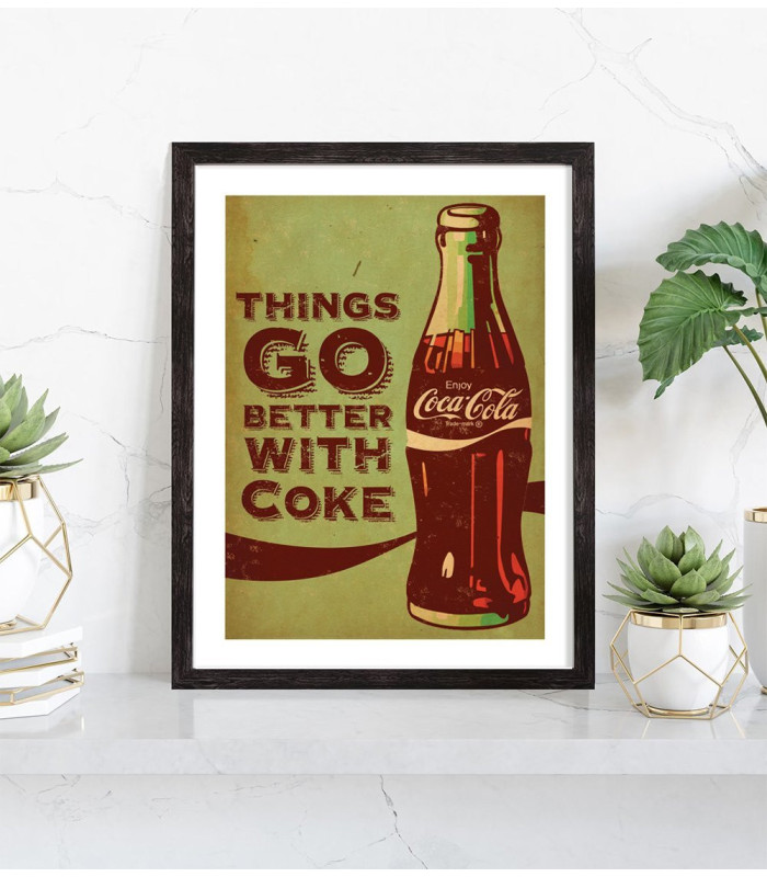  Tableau publicité Coca Cola vintage