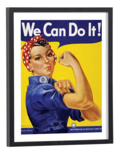 Affiche publicitaire We Can Do It vintage