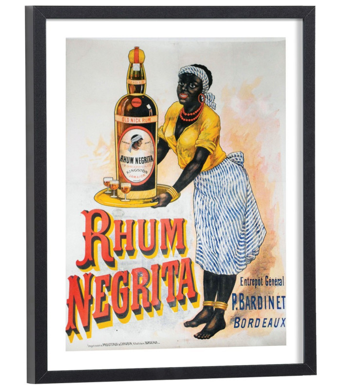 Affiche Pub Rhum Negrita ancienne