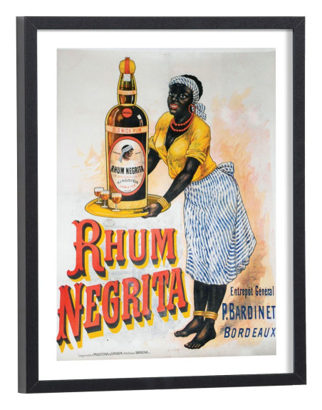 Affiche Pub Rhum Negrita ancienne