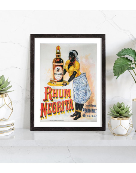  Tableau publicité Rhum Negrita vintage