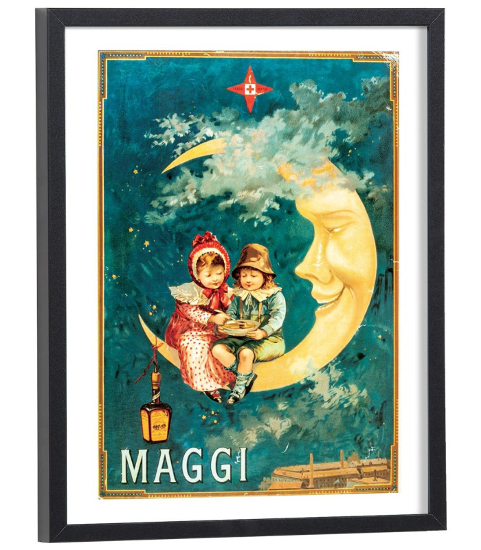 Affiche publicitaire Maggi vintage