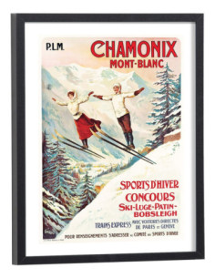 Affiche Chamonix Mont Blanc vintage