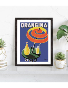 Affiche publicitaire vintage Orangina 2
