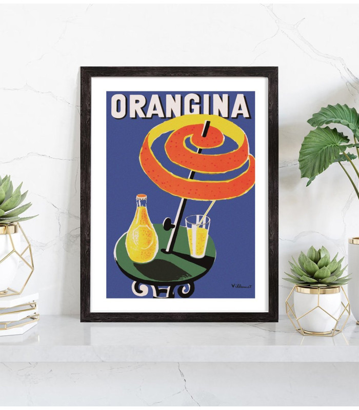  Tableau publicité vintage Orangina