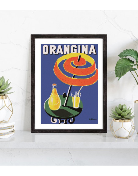  Tableau publicité vintage Orangina
