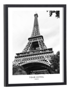 Tableau tour eiffel noir et blanc