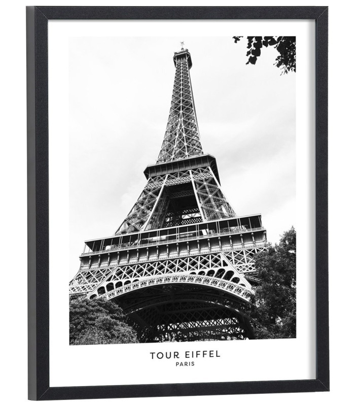 Tableau tour eiffel noir et blanc