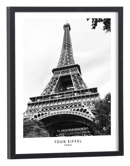 Tableau tour eiffel noir et blanc
