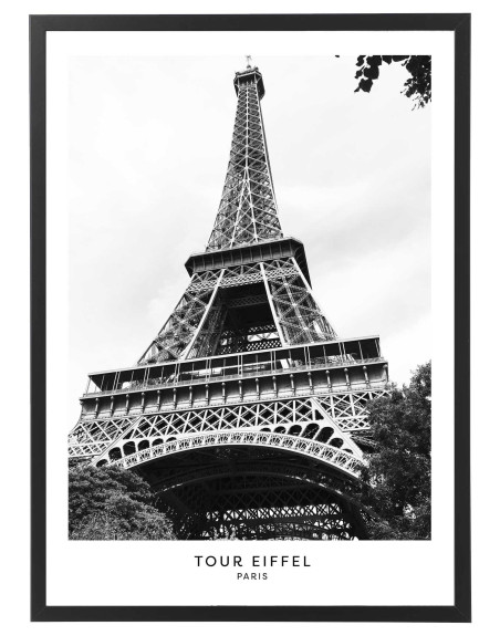 Tableau tour eiffel noir et blanc