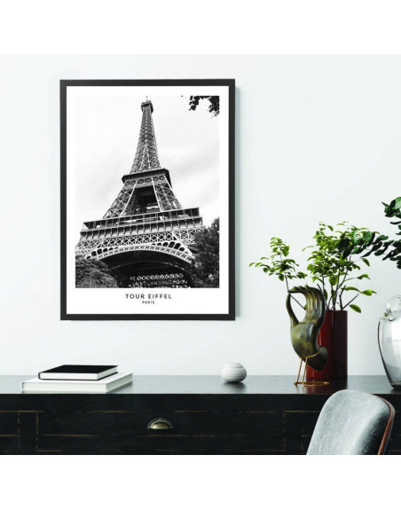  Affiche tour eiffel noir et blanc