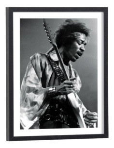 Tableau Jimi Hendrix noir et blanc