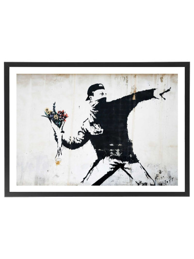 Tableau Banksy Manifestant