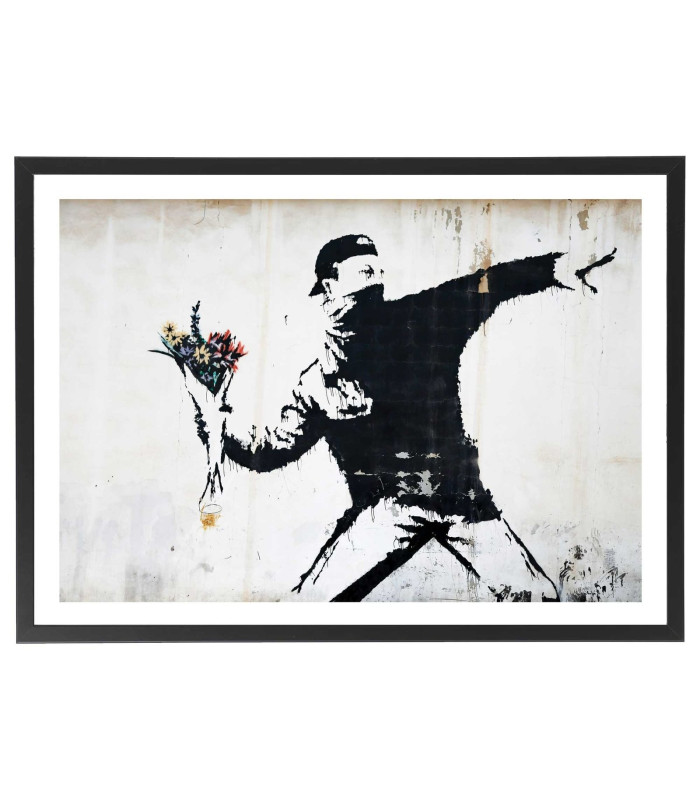Tableau Banksy Manifestant