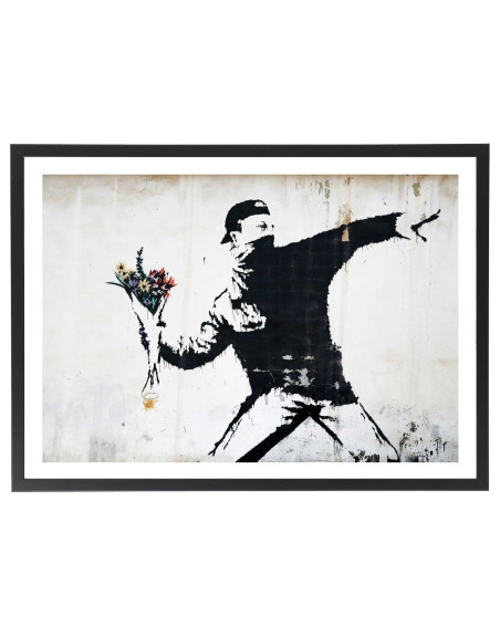 Tableau Banksy Manifestant