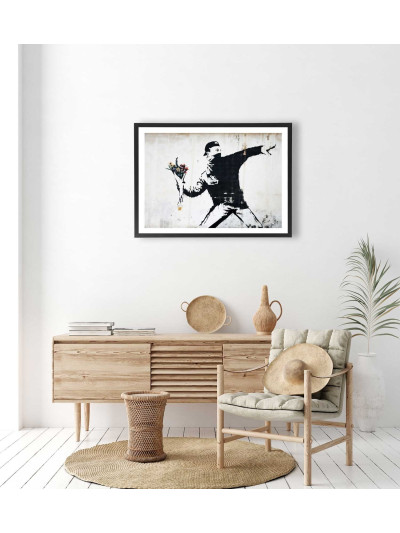  Tableau Banksy Bouquet de fleurs