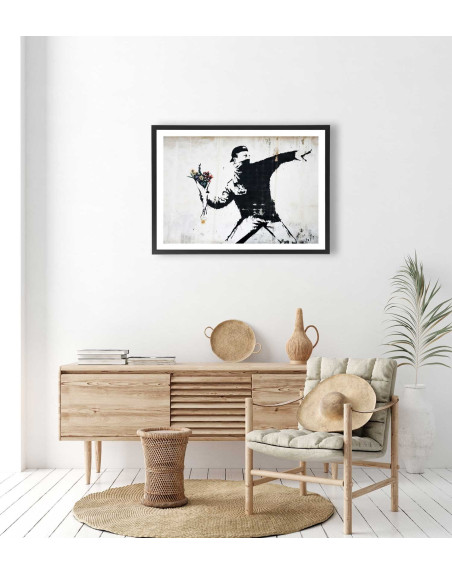  Tableau Banksy Bouquet de fleurs