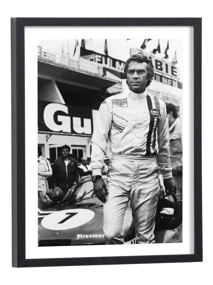 Tableau Steve McQueen Le Mans - Affiche poster automobile